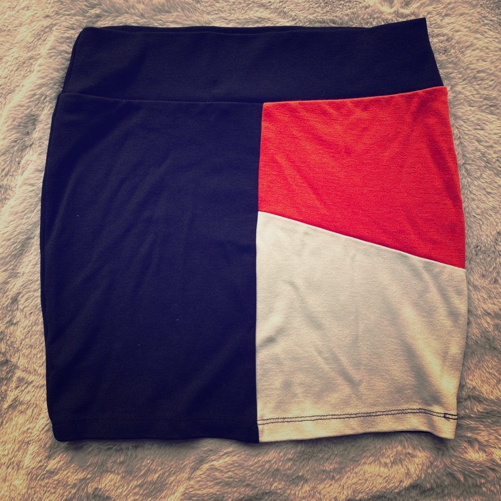 Color block Miniskirt